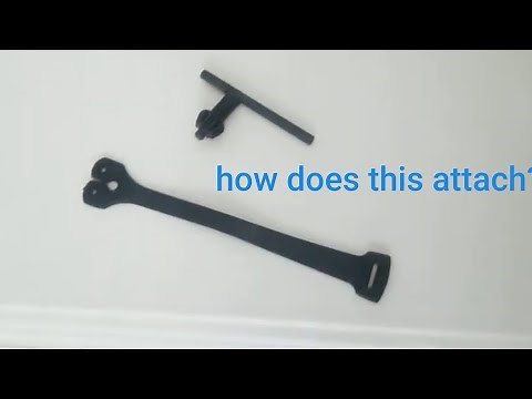 How to attach the chuck key to a drill
