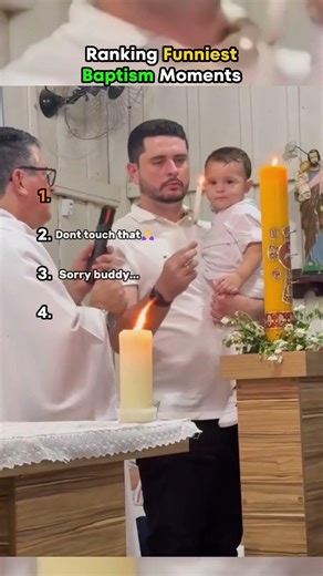 Ranking Funniest Baby BAPTISM moments😂
