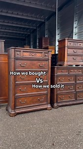 Another before and after of our most popular design. #Furniture #FurnitureFlipping #Refurbish #FurnitureDesign #DIYFurniture #PaintedFurniture #Modernhome #furnituremakeover #ThriftedFurniture #thrifted #BossBabe #VeteranOwned #utah #beforeandafter | Shabby Chic Flips By Angelina