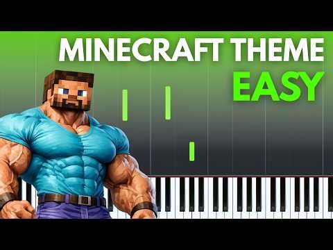 Minecraft Theme (EASY) - Full Piano Tutorial