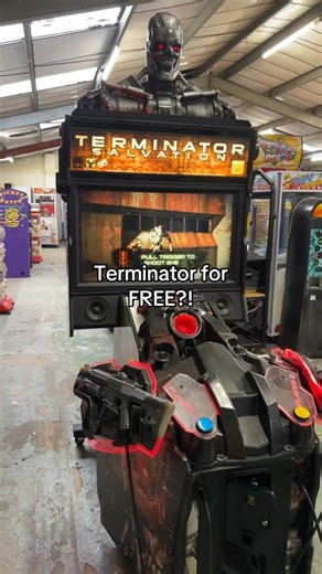 This stunning #terminator Salvation arcade machine is heading to one of our sites, and they get it completely 🆓 Have a site? Get in touch 🤝 #devon #cornwall #dorset #somerset | Play Leisure Services