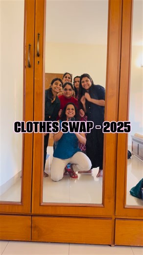 SPOORTHI VN on Instagram: "Swapping clothes, sharing Love! We brought pieces we no longer fit into or felt bored of wearing, and exchanged them with each other. The best part was trying styles we would never usually try on. It was such a FUN experience! 10/10 would do it AGAIN ! #clothesswap #clothesswapparty"