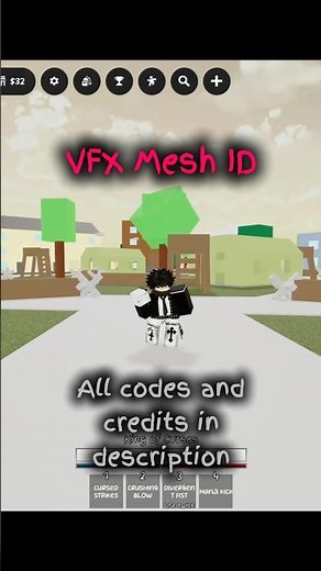 VFX MESH. Skillbuider. #roblox #jjs #skillbuilding