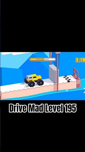 Drive Mad Level 195 #fancade #automobile #games #poki #gaming #drivemad