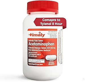 TIME-Cap Labs Acetaminophen 650mg Extended Release, 225 Caplets