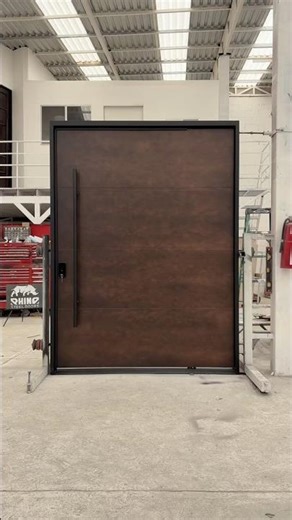Oversized Pivot Door made in North America by Rhino Steel Doors San Diego
