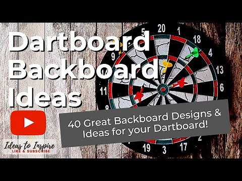 40 Great Dart Board Backboard Designs and Ideas to Inspire