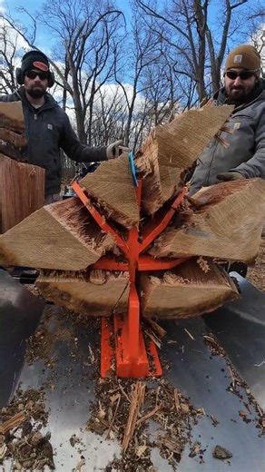 6-Way Wedge Power! Firewood the Easy Way #eastonmade #coolstuff #Awesome #tools #hardwork | Jack Mischke