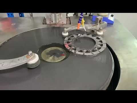 Lapping and polishing of large-size stainless steel parts with a single-sided lapping machine