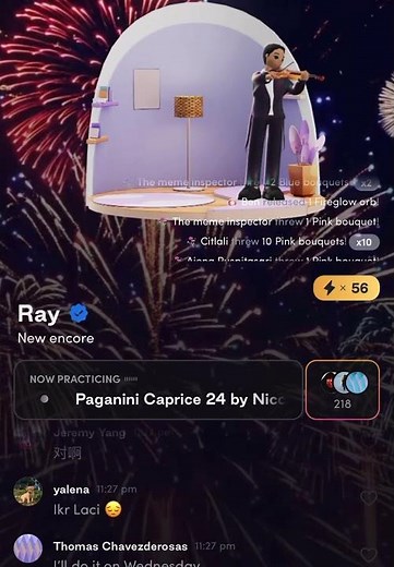 Ray Chen practice Paganini no 24 first day 陈锐练习帕格尼尼随想曲第24 首 #kaigucci