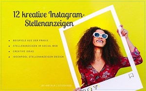 12 kreative Instagram-Stellenanzeigen - Beispiele aus der Praxis