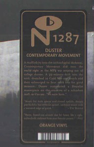 Duster - Contemporary Movement