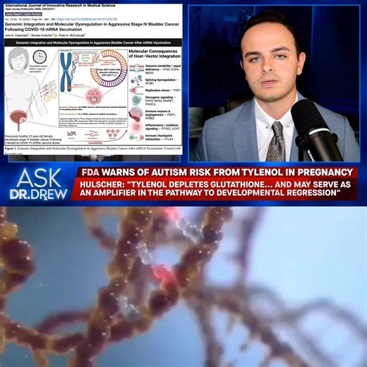 COVID "VACCINE" GENETIC MATERIAL INTEGRATES INTO THE HUMAN GENOME AND CREATES NON-HUMAN CHIMERIC DNAOur peer-reviewed study found an mRNA “vaccine” spike gene sequence FUSED into chromosome 19 in a young Stage IV bladder cancer victim following three mRNA shots.