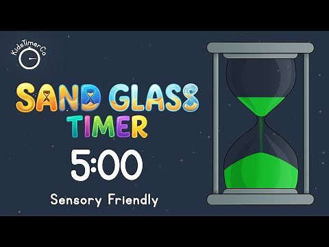 5 Minute Sand Glass Timer - Kids Sensory Friendly Visual Timer