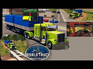World Truck Driving Simulator - GamePlay #4 (Peterbilt 359 & Dirt Road)