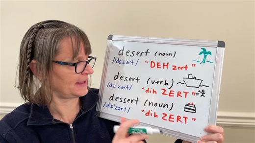 1.2K views · 146 reactions | Desert, dessert, desert: How to pronounce them and which to use. | Speech Modification | Facebook