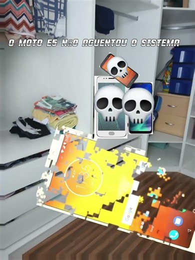 O dia que o Moto E5 desistiu de tudo 💀 #shitpost, #motorola, #samsung #celular