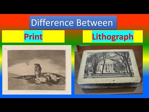 Difference between Print and Lithograph