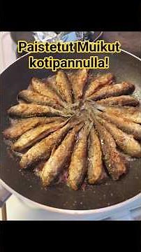 Paistetut Muikut kotipannulla! #shorts #friedfish #finnishfood #paistetutmuikut