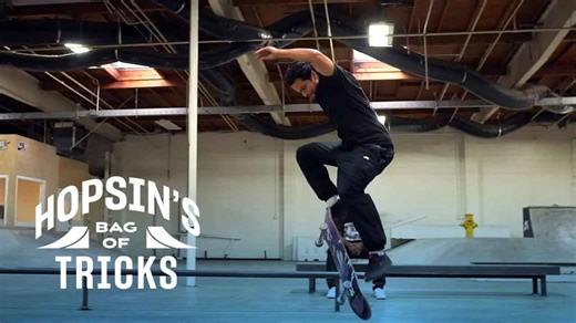 Hopsin learns a front side flip the Paul Rodriguez way