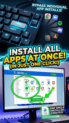 How to Install All PC Software at Once! 🚀 | Ninite.com Tutorial #makeeasy #shorts