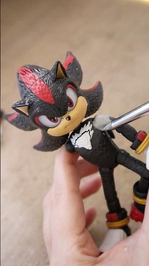 Let's try to fix this Shadow figure from Jakks Pacific 💥 (Chaotically) #shorts #shadow #sonic3 #fyp