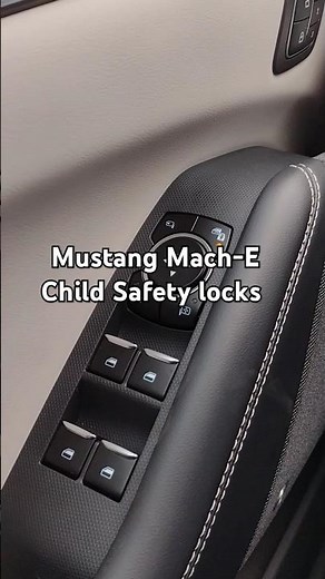 Mustang Mach-E - Child safety locks #shorts