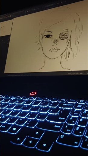 Trying out Krita Drawing software #shorts