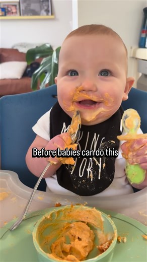 Pediatric Speech & Feeding Therapy on Instagram: "Before babies can eat like this… they need to be able to do this first 👇 ✔️ Sit with good support ✔️ Bring hands to mouth ✔️ Mouth teethers + hands ✔️ Show interest in food One of my favorite ways to support these pre-feeding skills is through teethers and I’m especially obsessed with PiccoliNY teethers 🤍 @piccoliny Why I love them: ✨ Food-safe & non-toxic ✨ No holes = mold-free ✨ Easy to grip and explore orally ✨ Double as bath toys and preten