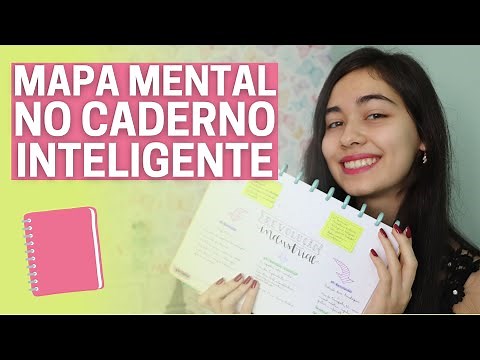 Como fazer MAPA MENTAL no Caderno Inteligente | Marina Blanc