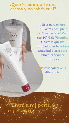 Tu piel necesita un reset😮 Nuestro Face Wash 180^circ con Vitamina C es la clave para un tono uniforme y un brillo que no se esconde. ​Dale a tu rostro el cuidado que pide. ​🛍️ ¡Haz clic y transforma tu piel! ​#NuSkin180 #foryoupageシ #NuSkinProducts #BellezayTecnologia #nuskinperu #Belleza #colombia #venezuela | Belleza & Tecnología Marketing