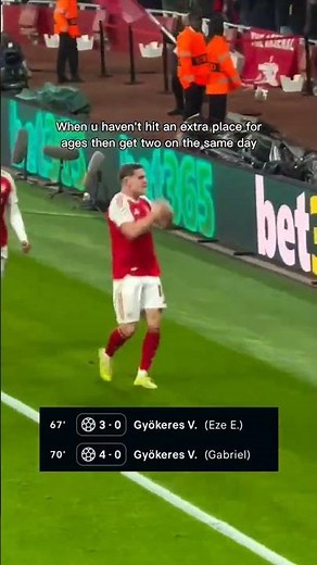Viktor Gyokeres scores two goals for Arsenal ⚽ #gyokeres #championsleague