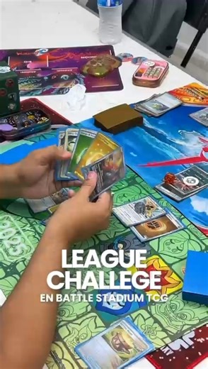 ¡Así luce nuestra noche de league challenge! 😎💥 Ya queremos ver los resultados, ¡Te esperamos en la siguiente! 🙌 | Battle Stadium TCG