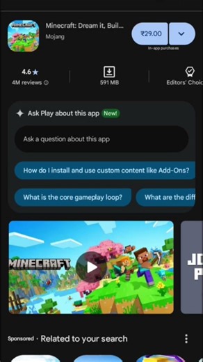 How To Download Minecraft for free in mobile #minecraft
