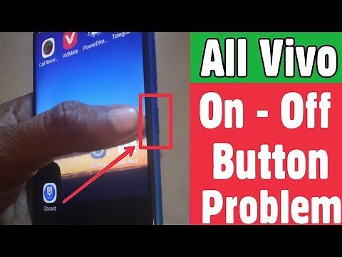 All Vivo Mobile | ON - OFF Not Working & Power Button Not Working Problem | Button Error Issue Solve