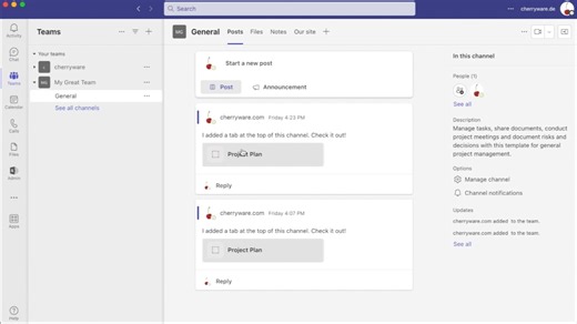 Project Plan Tutorial in Microsoft Teams