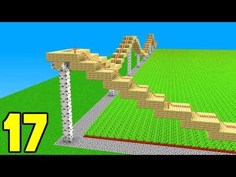Giant Mega Roller Coaster | Minecraft Skyblock Episode 16 (Java & Bedrock Server IP)