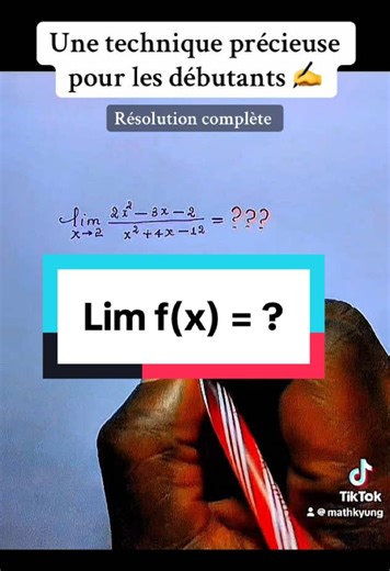 Calcul d’une limite : lever l’indétermination 0/0. Une technique pour les débutants #math #limits #france🇫🇷 #rdcongo🇨🇩