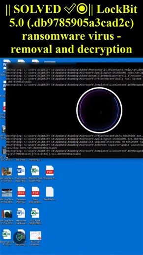 LockBit 5.0 (.db9785905a3cad2c) ransomware virus #shorts #trending #lockbit
