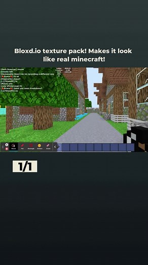 Bloxd.io texture pack! Makes it look like real minecraft!
