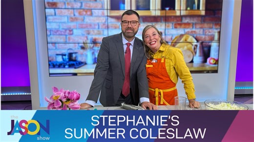 It's a summer staple at barbecues and outdoor parties. StephaniesDish shares an easy recipe for coleslaw with apples to give it some sweetness. Full recipe here: https://www.stephaniesdish.com/recipe/easy-apple-slaw/#google_vignette | The Jason Show