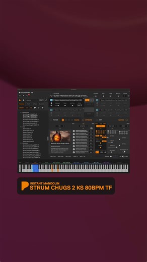 Instant Mandolin just got more precise. Now powered by Rack Time Pro for tighter timing and a more natural groove. From clean, articulate picking to fluid strumming, every note responds with real performance detail. With 6.5K samples, 13 chord types, 13 rhythm patterns, and round-robin variation, it stays dynamic and playable every time. Get it as part of the Instant Guitar Series Bundle for instant playability across every style. https://buff.ly/Z6WJb9x #mandolin #plugin #vst #producer | 8Dio
