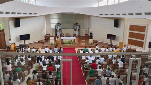 Last rehearsals for the First Holy Communion! The children are singing Lamb of God from #MissaScholarum | Lemuel Asuncion