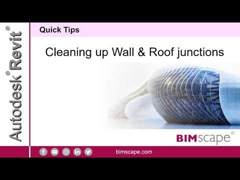 Autodesk Revit: Cleaning up Wall and Roof Junctions