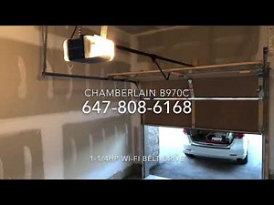 Chamberlain B970C 1-1/4HP Wi-Fi Ultra Quiet Garage Door Opener Installed