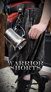 If you haven't peeped our Warrior Shorts yet you're sleeping on one of our most versatile pieces. Super adjustable waist and legs, multiple color options, functional pockets, and go with almost anything! #altfashion #alternative #larp #cosplay #rennaissancefestival | Verillas