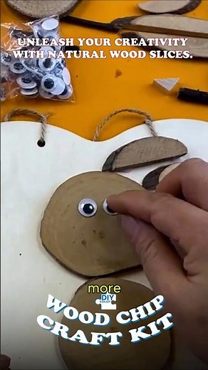 Create Rustic Wood Art! 🌲 DIY Wood Chip Craft Kit for Kids, Teens & Adults – Get Creative