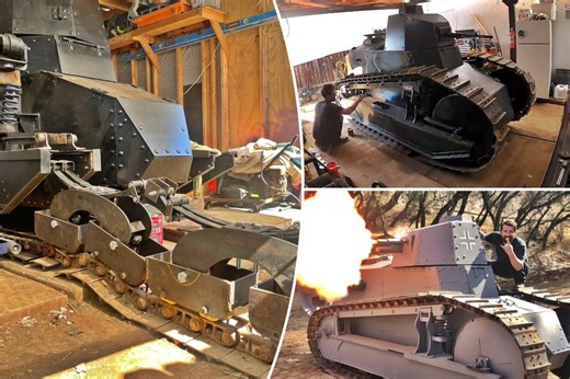 I spent a year and $50K building a replica WWI tank — and it works