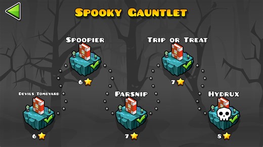 【几何冲刺】Spooky Gauntlet满币通关合集#18