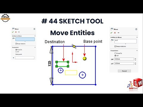 How use Move Entities in 2D & 3D Sketches in SolidWorks